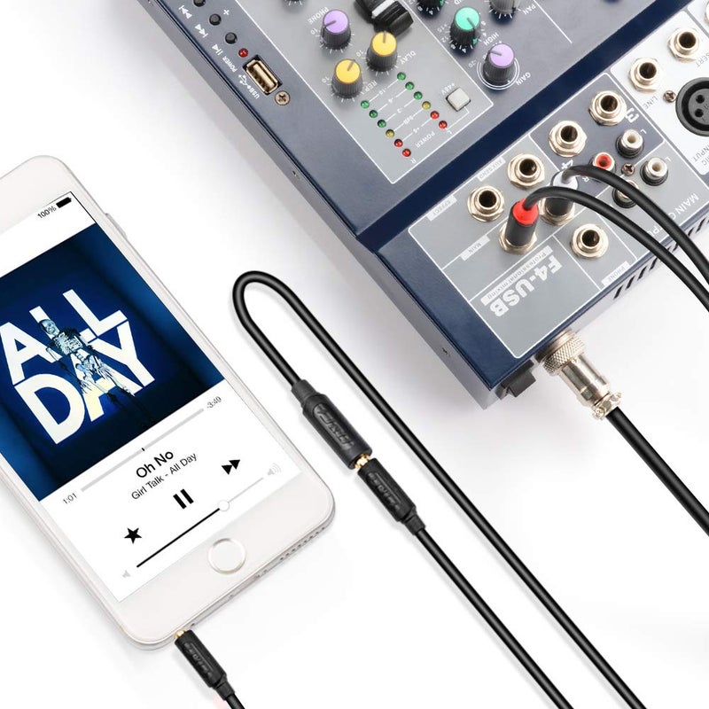 J&D 3.5mm to Dual 1/4 TS Stereo Breakout Cable, Gold Plated Audiowave Series 3.5mm 1/8 inch TRS Female to 2X 6.35mm 1/4 inch TS Male Mono Audio Cable Splitter for Spekers, Amplifiers, Mixs, 9 Feet - Image 5